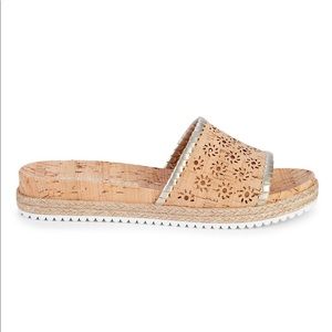 Jack Rogers platinum Ro Cork espadrille Slide